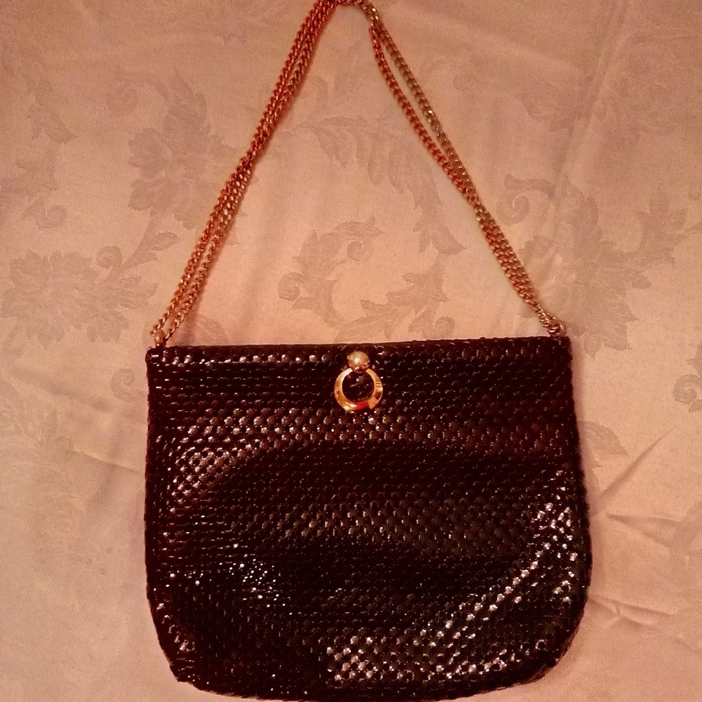 Whiting and Davis Black Handbag